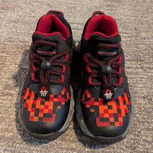 Skechers Mega-Craft Cubozone Black and Red Sneakers